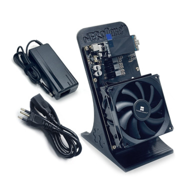 NerdMiner NerdQaxe++ 4.8TH/s BTC Solo miner (Black，Brasilian)