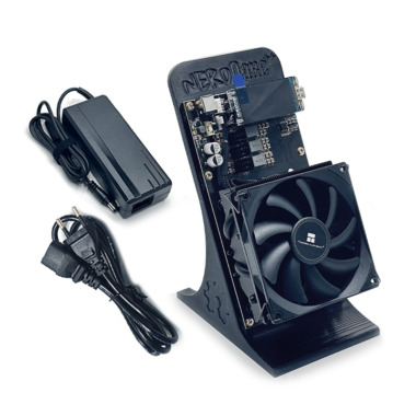 NerdMiner NerdQaxe++ 4.8TH/s BTC Solo miner (Black，EU)