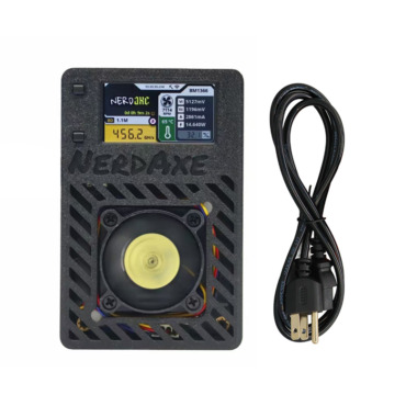 NerdAxe Bitcoin Solo Lottery Miner 500GH/s (Black，US)