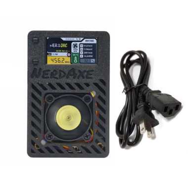 NerdAxe Bitcoin Solo Lottery Miner 500GH/s (Black，CN)