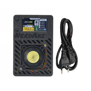 NerdAxe Bitcoin Solo Lottery Miner 500GH/s (Black，EU)