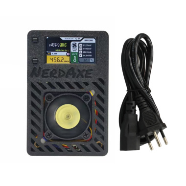 NerdAxe Bitcoin Solo Lottery Miner 500GH/s (Black，Brazilian)