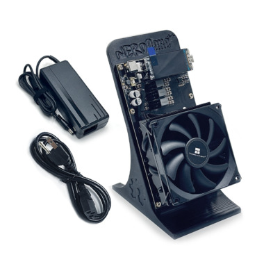 NerdMiner NerdQaxe++ 4.8TH/s BTC Solo miner (Small screen，Black，US)