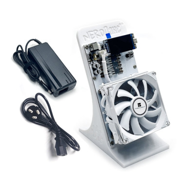 NerdMiner NerdQaxe 4.8TH/s BTC Solo miner (Small screen，White，CN)