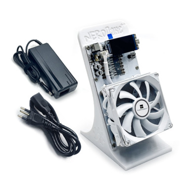 NerdMiner NerdQaxe++ 4.8TH/s BTC Solo miner (Small screen，White，Brasilian)