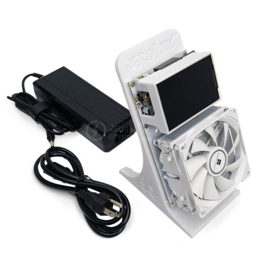 NerdMiner NerdQaxe++ 4.8TH/s BTC Solo miner (Large screen，White，US)