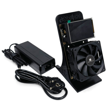 NerdMiner NerdQaxe++ 4.8TH/s BTC Solo miner (Large screen，Black，EU)