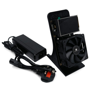 NerdMiner NerdQaxe++ 4.8TH/s BTC Solo miner (Large screen，Black，UK)