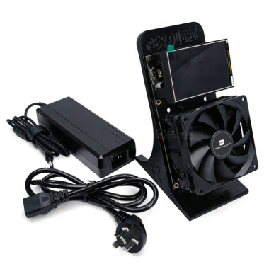 NerdMiner NerdQaxe++ 4.8TH/s BTC Solo miner (Large screen，Black，CN)