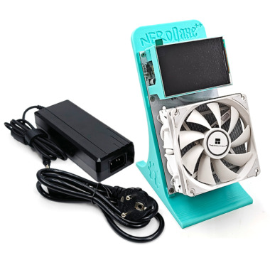 NerdMiner NerdQaxe++ 4.8TH/s BTC Solo miner (Large screen，Blue，EU)