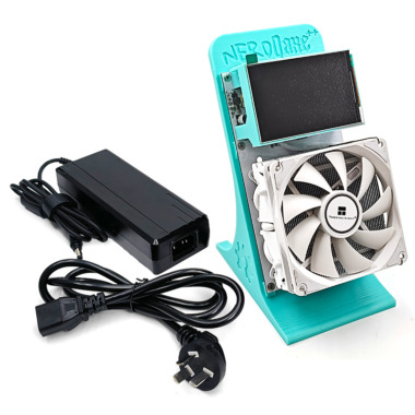 NerdMiner NerdQaxe++ 4.8TH/s BTC Solo miner (Large screen，Blue，CN)